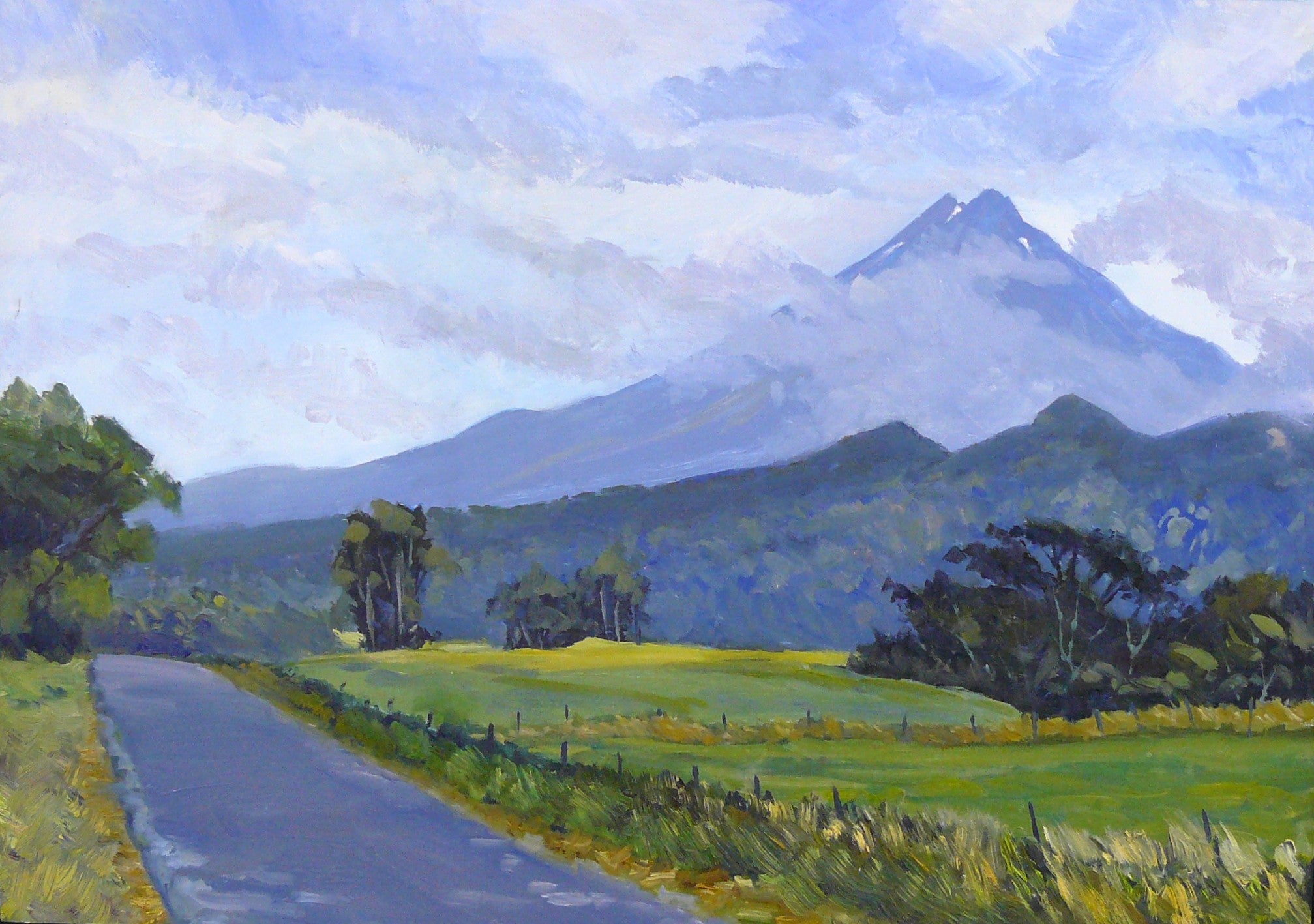 Mt Taranaki, autumn morning