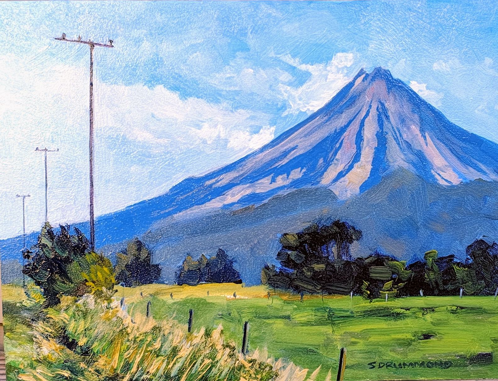 Mt Taranaki from Frankley road *SOLD*